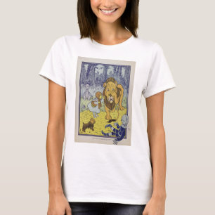 T-shirt Dorothy et le lion lâche de magicien d'Oz