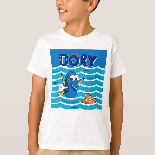 T-shirt Dory et Nemo Amour à la nage (Devant)