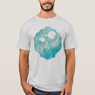 T-shirt Dory et Nemo  Graphique de la coque aquarelle