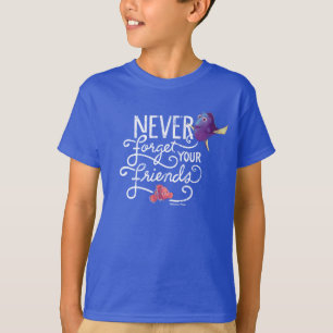 T-shirt Dory et Nemo N'oubliez jamais vos amis
