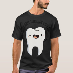 T-shirt Dos Foncé Cute Drôle Drôle Pun Dent