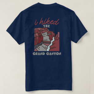 T-shirt dos & front j'ai randonné le grand canyon drôle ra