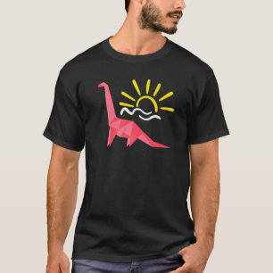 T-shirt Dossier papier principal Origami Dinosaur Origami