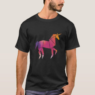 T-shirt Dossier papier principal Origami Unicorn Origami