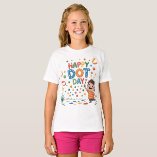 T-shirt Dot Day Kids Colorful Celebration OutfitT-Shirt