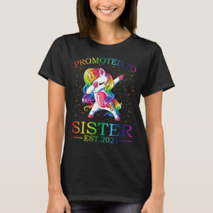 T-shirt Doted To Sister Est 2021 Unicorn