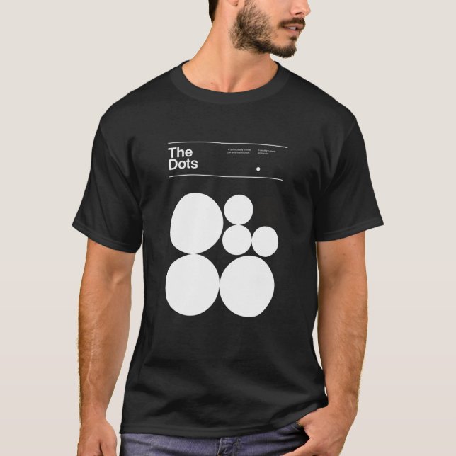 T-shirt Dots Minimalisme dots conception typographique Hel (Devant)