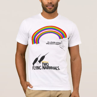 T-shirt Double arc-en-ciel