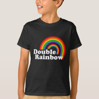 T-shirt Double arc-en-ciel
