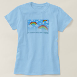 T-shirt Double arc-en-ciel
