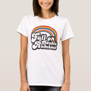 T-shirt Double arc-en-ciel