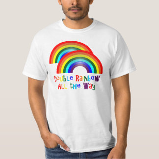 T-shirt Double arc-en-ciel