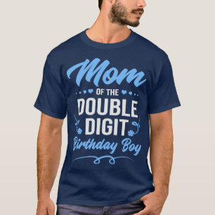 T-shirt Double chiffres Anniversaire Garçon Maman