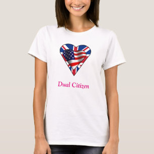 T-shirt Double citoyen UK-US