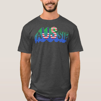 T-shirt Double citoyenneté Demi-Aussie Américain Australie