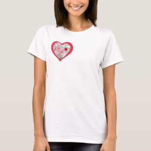 T-shirt double coeur