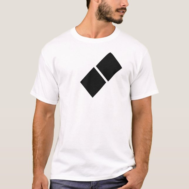 T-shirt Double diamant noir (Devant)
