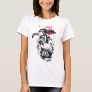 T-shirt Double exposéde du Lion Design