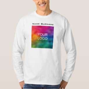 T-shirt Double face Ajouter logo d'entreprise Manches long