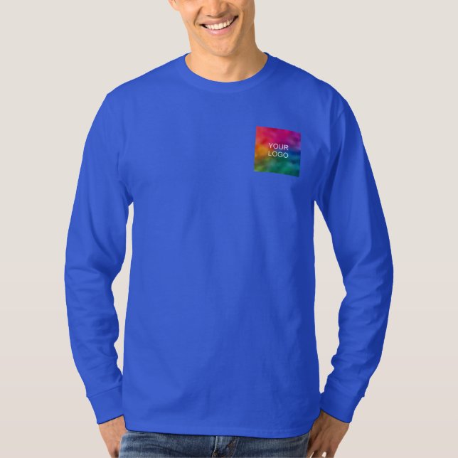 T-shirt Double face Télécharger le logo Image de manches l (Devant)