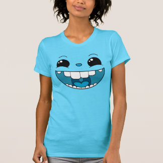 T-shirt Double Happy Blue Face Ladies