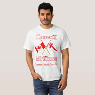 T-SHIRT DOUBLE JOUR 2017 DU CANADA DE DRAPEAUX