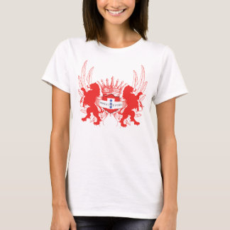 T-shirt Double Lions 3 étoiles Jaunes Personnalisables