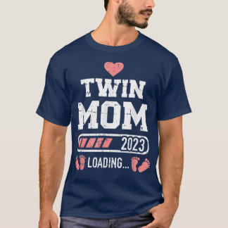 T-shirt Double maman 2023 chargement pour la faire-part de