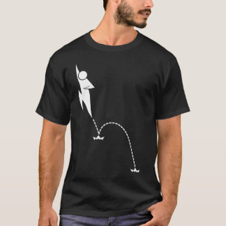 T-shirt Double pièce en t de saut - noir