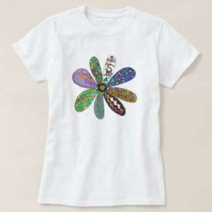 T-shirt Double problème du traitement SMA flower power