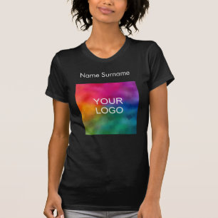 T-shirt Double Side Business Logo Femme American Apparel