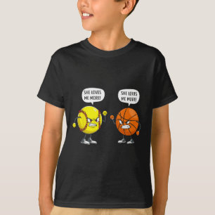 T-shirt Douce ébauche elle m'aime plus femmes
