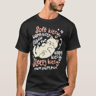 T-shirt Douce Minou Chaude Minou Mignonne Endormie