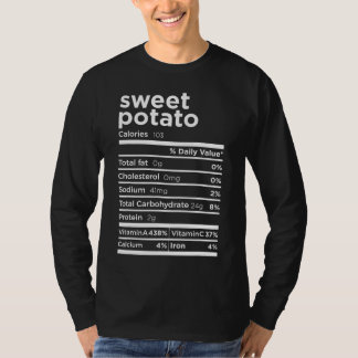 T-shirt Douce Pomme de terre La valeur nutritive Drôle Tha