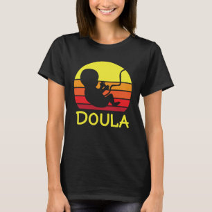 T-shirt Douce Soutien de naissance de bébé Doula Sage-femm