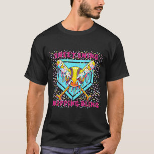 T-shirt Douce Swing Softball Maison Plaque Avec Crème Glac