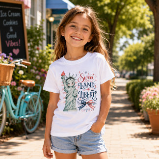 T-shirt Douce Terre de Liberté 4 juillet 
