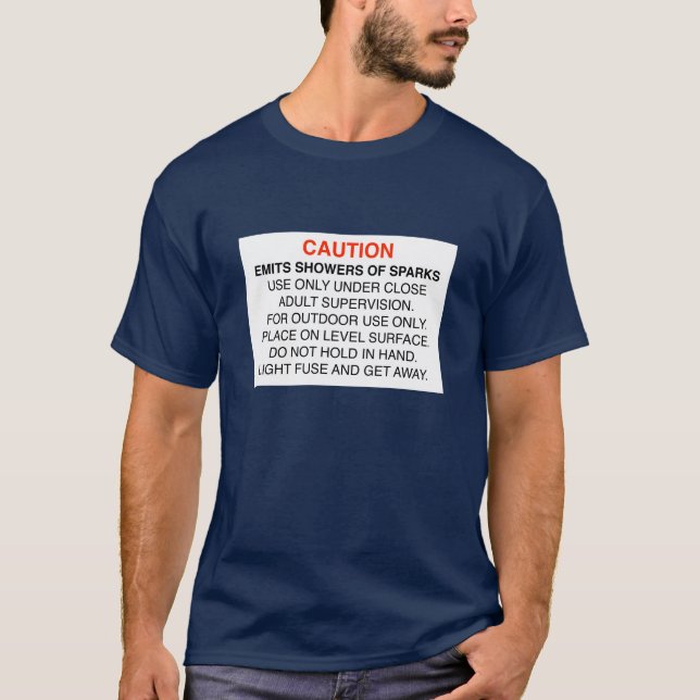 T-shirt douches des étincelles (Devant)