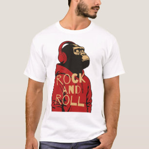 T-shirt Doudoune Gorilla Rock And Roll