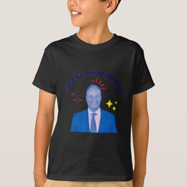 T-shirt Doug Pour Le Premier Mensch Yiddish Kamala Harris  (Devant)
