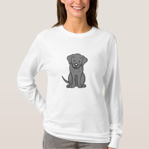 T-shirt Douille de Labrador de bande dessinée mignonne