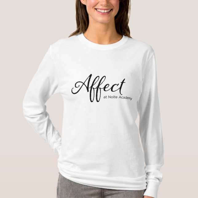 T-shirt Douille de maman d'affect longue (Devant)