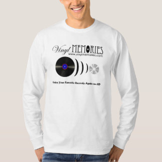 T-shirt Douille de souvenirs de vinyle longue