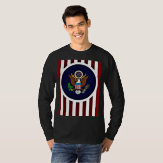 T-shirt Douille des hommes d'empire américain la longue