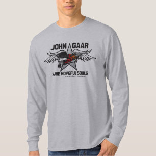 T-shirt Douille des hommes flamboyants de crâne de John