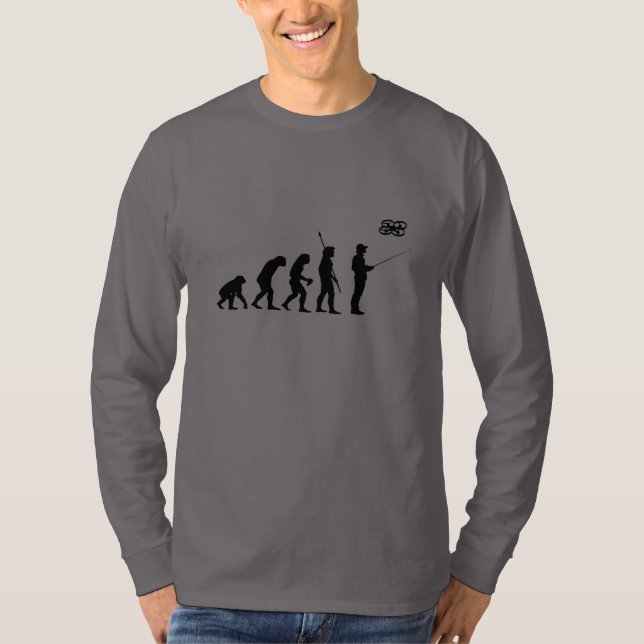 T-shirt Douille d'évolution de bourdon longue (Devant)