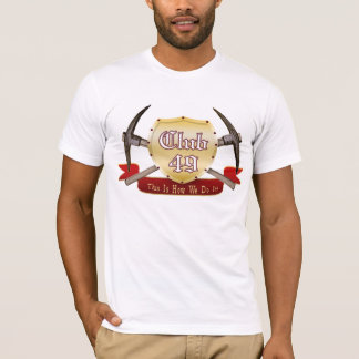 T-shirt Douille pure de dames Twofer du club 49 longue