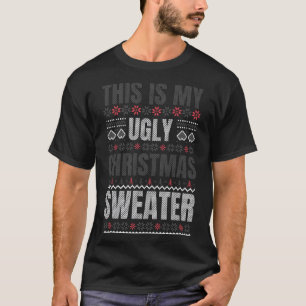 T-shirt Douleur de Noël moche drôle X-mas Sweaters amusant
