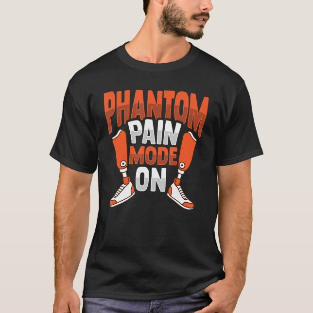 T-shirt Douleur fantôme de la jambe amputée pour une amput (Devant)
