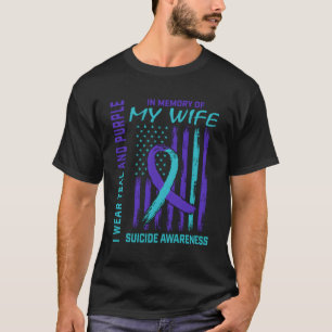 T-shirt Doute De La Perte De Suicide Sensibilisation Drape